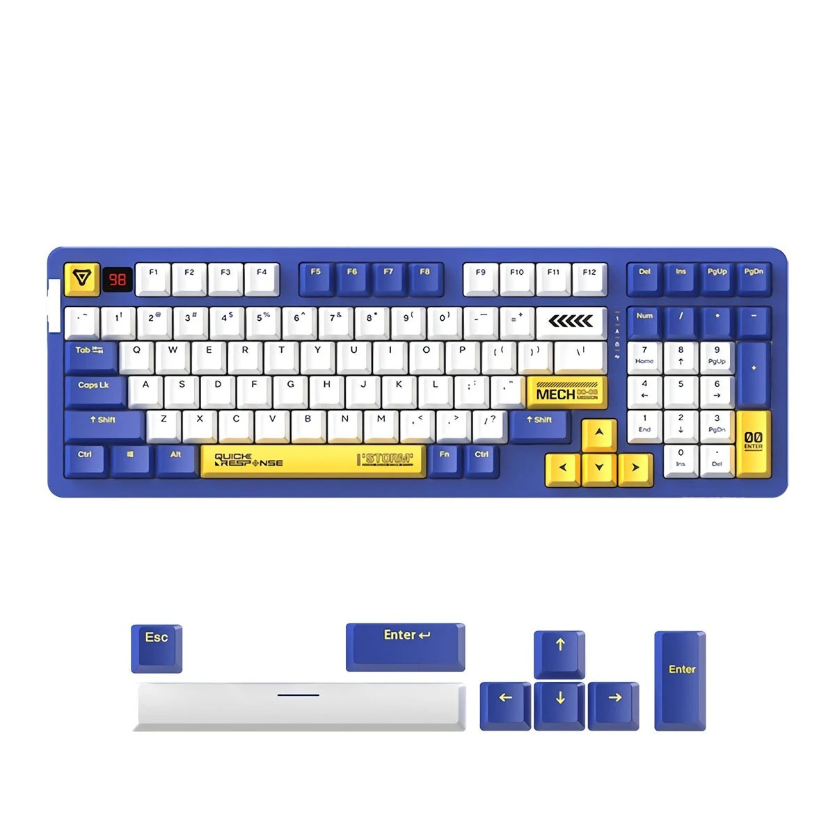 g2deal.com, Dareu A98 Tri-mode Connection 100% Hotswap RGB Backlit PBT keycaps 98 Key Gasket Structure Mechanical Gaming Keyboard Dareu A98 Tri-mode Connection 100% Hotswap RGB Backlit PBT keycaps 98 Key Gasket Structure Mechanical Gaming Keyboard