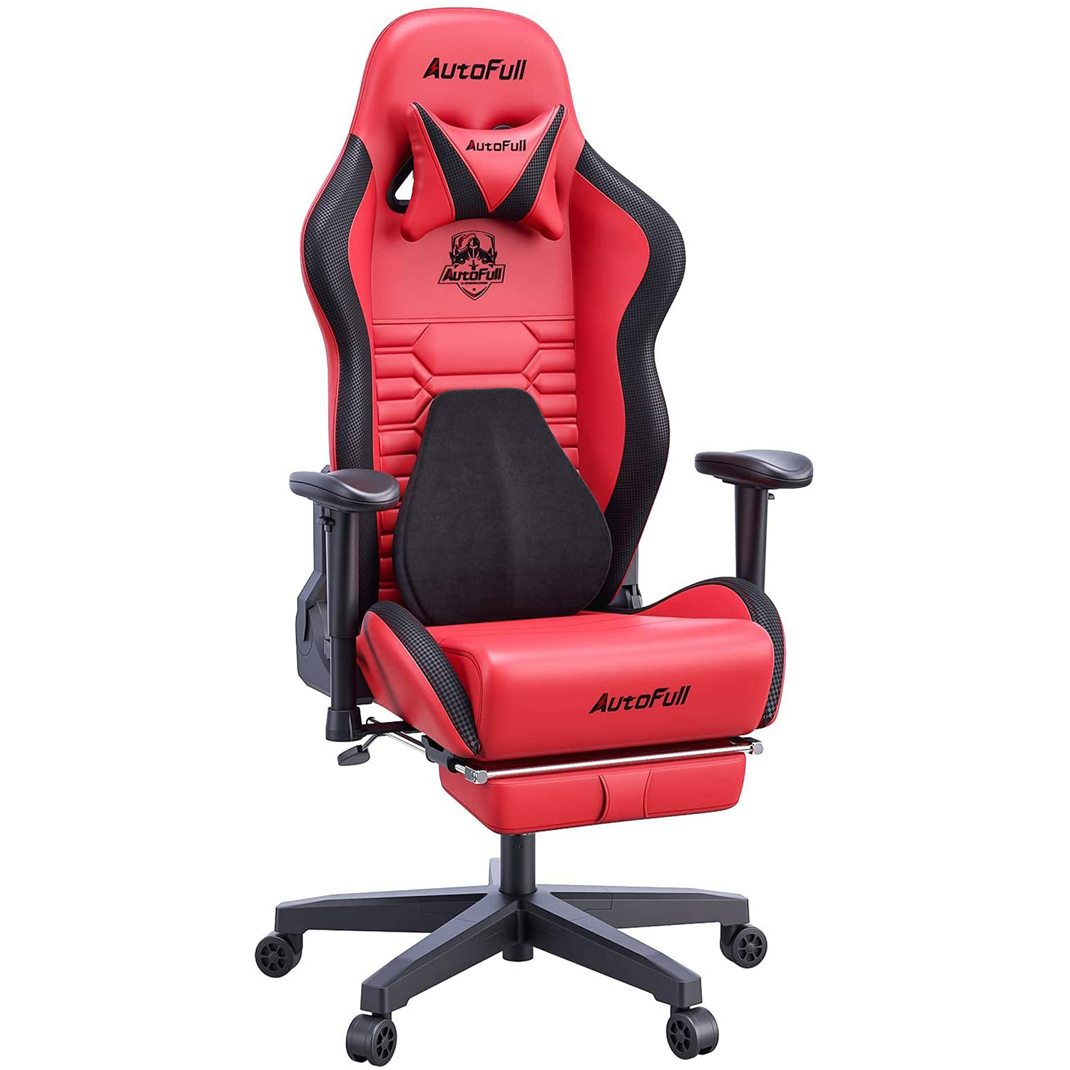 g2deal.com, AutoFull Gaming Chair Red and Black PU Leather Footrest Racing Style Computer Chair, Headrest E-Sports Swivel Chair, AF083RPJA AutoFull Gaming Chair Red and Black PU Leather Footrest Racing Style Computer Chair, Headrest E-Sports Swivel Chair, AF083RPJA
