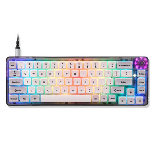 Official Motospeed CK69 Gaming Mechanical Keyboard Wired 67 keys RGB Backlight Full-Key Hot Swap PBT Keycap Gateron Red Switch