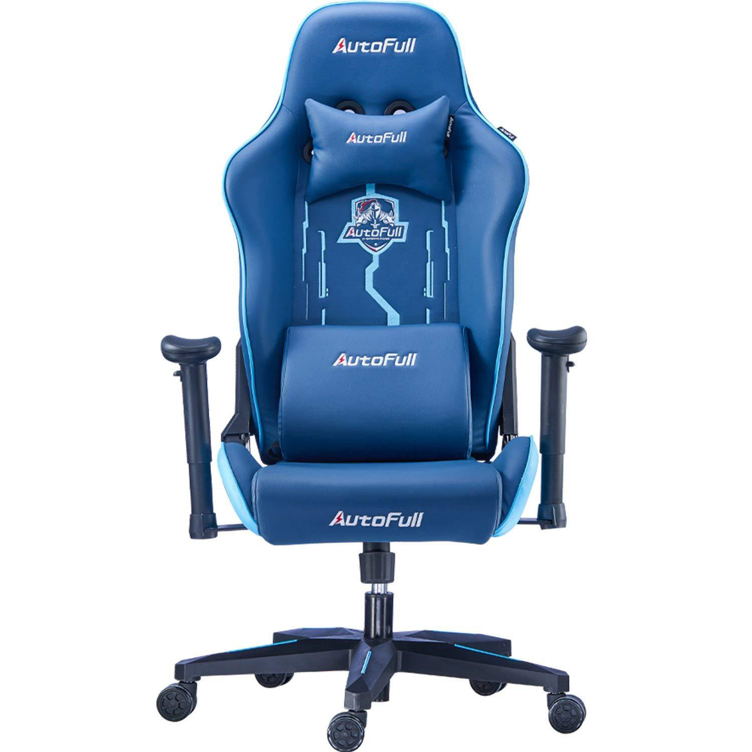 g2deal.com, AutoFull Gaming Chair Blue PU Leather Racing Style Computer Chair, Lumbar Support E-Sports Swivel Chair, AF078NPU Indigo AutoFull Gaming Chair Blue PU Leather Racing Style Computer Chair, Lumbar Support E-Sports Swivel Chair, AF078NPU Indigo