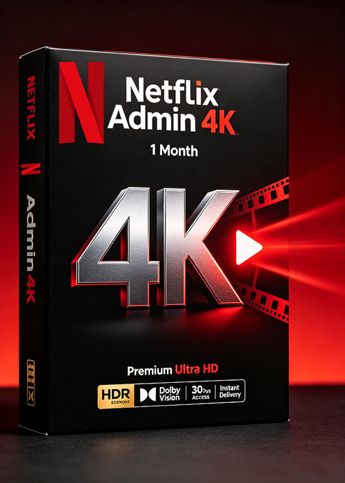 g2deal, Netflix Admin 4K 1Month